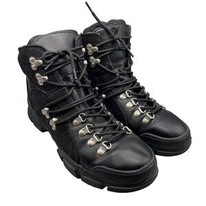 MDT Country Side HET3806 Black Moto Lace-Up Boots, 11M